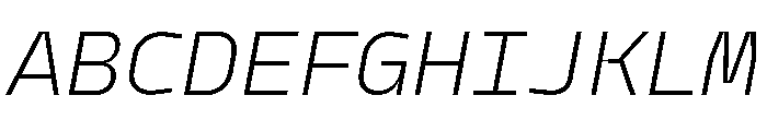 Model Mono Light 2 Font UPPERCASE