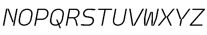 Model Mono Light 2 Font UPPERCASE