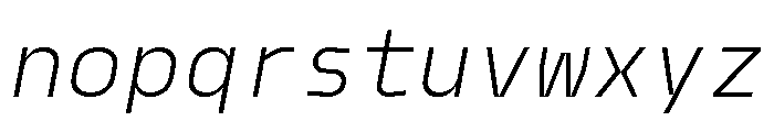 Model Mono Light 2 Font LOWERCASE