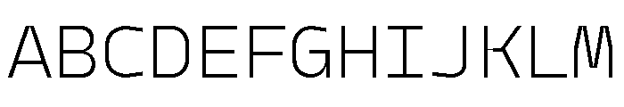 Model Mono Light Font UPPERCASE