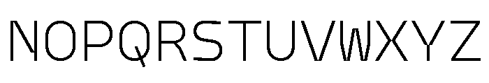 Model Mono Light Font UPPERCASE
