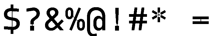 Model Mono Medium Font OTHER CHARS