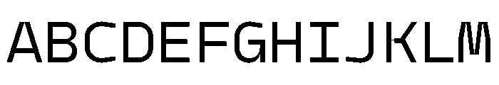 Model Mono Regular 2 Font UPPERCASE