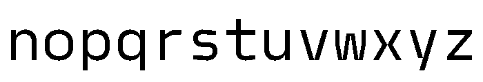 Model Mono Regular 2 Font LOWERCASE