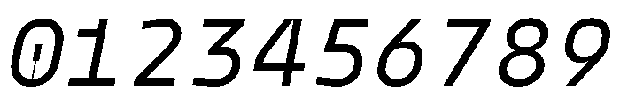 Model Mono Regular 3 Font OTHER CHARS