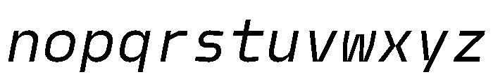 Model Mono Regular 3 Font LOWERCASE