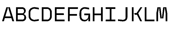 Model Mono Regular Font UPPERCASE