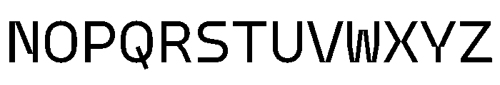 Model Mono Regular Font UPPERCASE