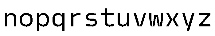 Model Mono Regular Font LOWERCASE