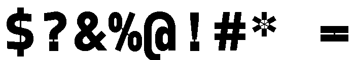 Model Mono Super Font OTHER CHARS