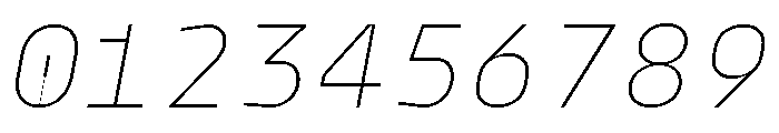 Model Mono Thin 2 Font OTHER CHARS