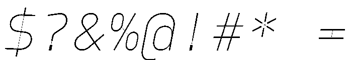 Model Mono Thin 2 Font OTHER CHARS