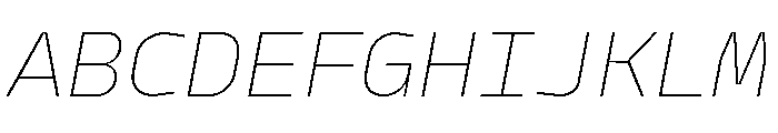 Model Mono Thin 2 Font UPPERCASE