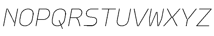 Model Mono Thin 2 Font UPPERCASE