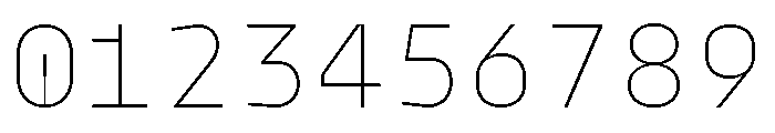 Model Mono Thin Font OTHER CHARS