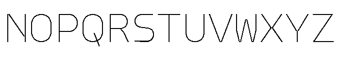 Model Mono Thin Font UPPERCASE
