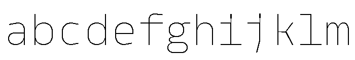 Model Mono Thin FONT