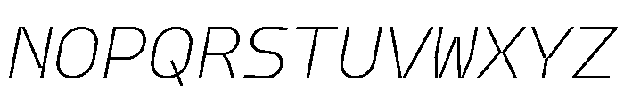 Model Mono Ultralight 2 Font UPPERCASE