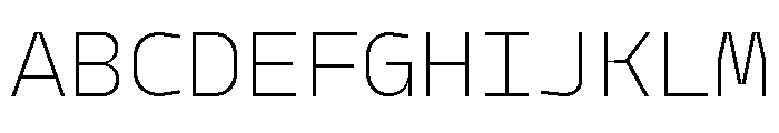 Model Mono Ultralight Font UPPERCASE