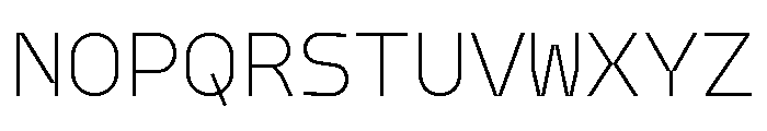 Model Mono Ultralight Font UPPERCASE