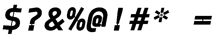 Model Plastic Bold Font OTHER CHARS