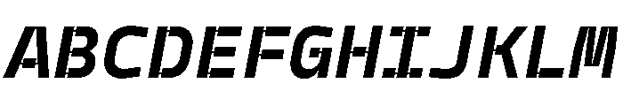 Model Plastic Bold Font UPPERCASE