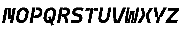 Model Plastic Bold Font UPPERCASE
