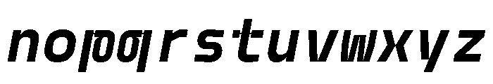 Model Plastic Bold Font LOWERCASE