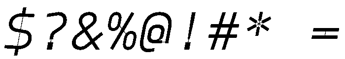 Model Plastic Book Font OTHER CHARS