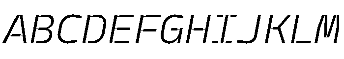 Model Plastic Book Font UPPERCASE