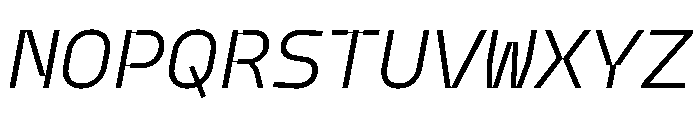 Model Plastic Book Font UPPERCASE