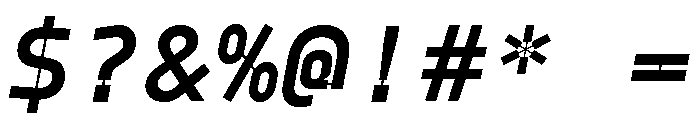 Model Plastic Demibold Font OTHER CHARS