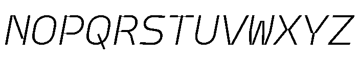 Model Plastic Light Font UPPERCASE