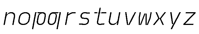 Model Plastic Light Font LOWERCASE