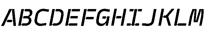 Model Plastic Medium Font UPPERCASE