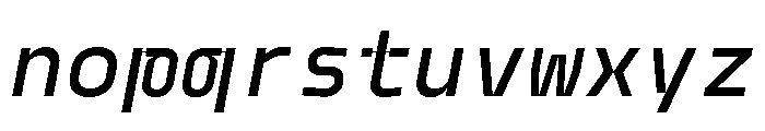 Model Plastic Medium Font LOWERCASE