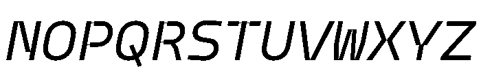 Model Plastic Regular 2 Font UPPERCASE