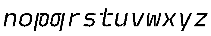 Model Plastic Regular 2 Font LOWERCASE