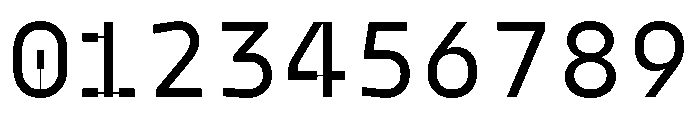 Model Plastic Regular Font OTHER CHARS