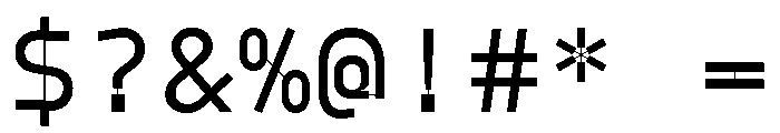 Model Plastic Regular Font OTHER CHARS
