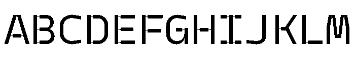 Model Plastic Regular Font UPPERCASE