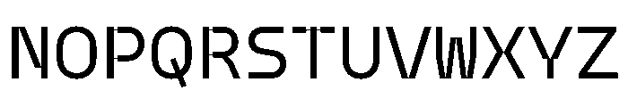 Model Plastic Regular Font UPPERCASE
