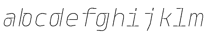 Model Plastic Thin FONT
