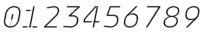 Model Plastic Ultralight Font OTHER CHARS