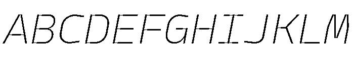 Model Plastic Ultralight Font UPPERCASE
