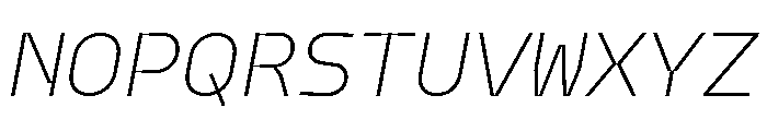 Model Plastic Ultralight Font UPPERCASE