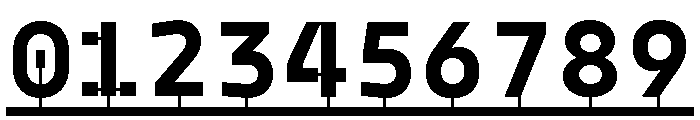 Model PlasticLine Bold Font OTHER CHARS