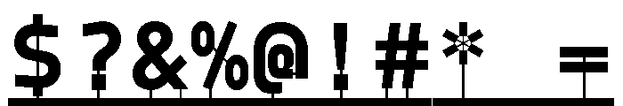 Model PlasticLine Bold Font OTHER CHARS