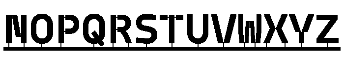 Model PlasticLine Bold Font UPPERCASE