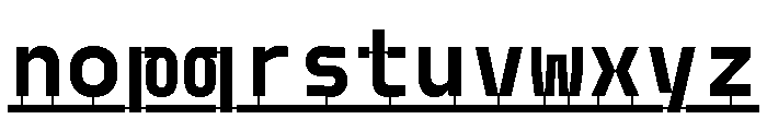 Model PlasticLine Bold Font LOWERCASE